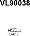 Veneporte VL90038 - Izplūdes caurule autodraugiem.lv