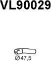 Veneporte VL90029 - Izplūdes caurule autodraugiem.lv
