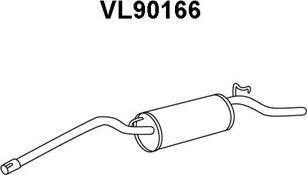 Veneporte VL90166 - Izplūdes gāzu trokšņa slāpētājs (pēdējais) autodraugiem.lv
