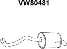 Veneporte VW80481 - Izplūdes gāzu trokšņa slāpētājs (pēdējais) autodraugiem.lv