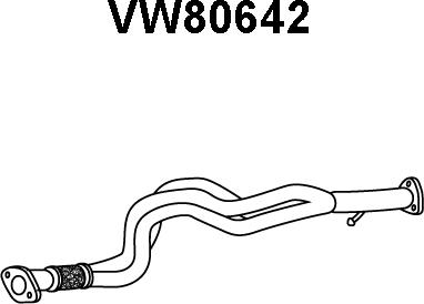 Veneporte VW80642 - Izplūdes caurule autodraugiem.lv