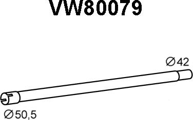 Veneporte VW80079 - Izplūdes caurule autodraugiem.lv
