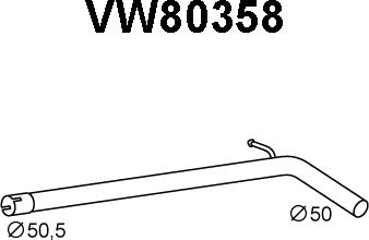 Veneporte VW80358 - Izplūdes caurule autodraugiem.lv