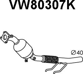 Veneporte VW80307K - Katalizators autodraugiem.lv