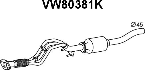 Veneporte VW80381K - Katalizators autodraugiem.lv