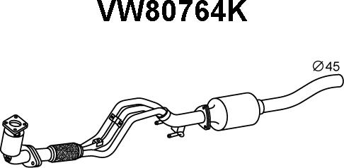 Veneporte VW80764K - Katalizators autodraugiem.lv