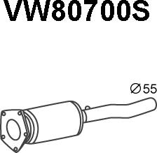 Veneporte VW80700S - Nosēdumu / Daļiņu filtrs, Izplūdes gāzu sistēma autodraugiem.lv