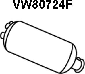 Veneporte VW80724F - Nosēdumu / Daļiņu filtrs, Izplūdes gāzu sistēma autodraugiem.lv