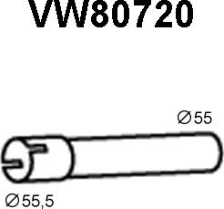 Veneporte VW80720 - Izplūdes caurule autodraugiem.lv
