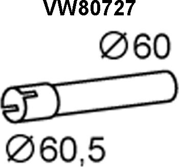 Veneporte VW80727 - Izplūdes caurule autodraugiem.lv