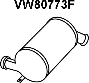 Veneporte VW80773F - Nosēdumu / Daļiņu filtrs, Izplūdes gāzu sistēma autodraugiem.lv