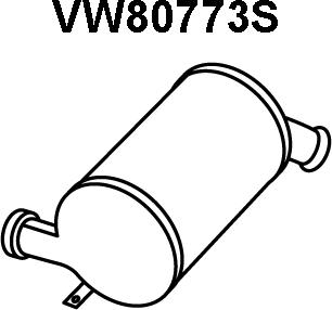 Veneporte VW80773S - Nosēdumu / Daļiņu filtrs, Izplūdes gāzu sistēma autodraugiem.lv