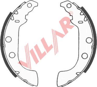 Villar 629.0569 - Bremžu loku komplekts autodraugiem.lv