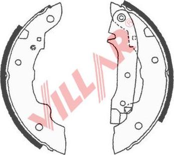 Villar 629.0515 - Bremžu loku komplekts autodraugiem.lv