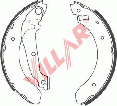 Villar 629.0535 - Bremžu loku komplekts autodraugiem.lv