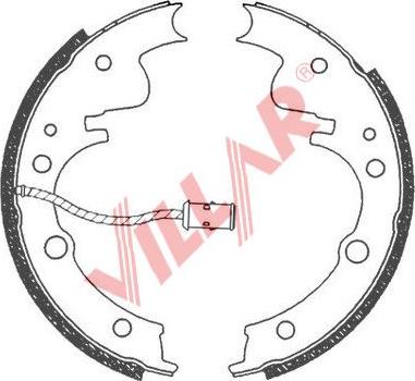 Villar 629.0684 - Bremžu loku komplekts autodraugiem.lv