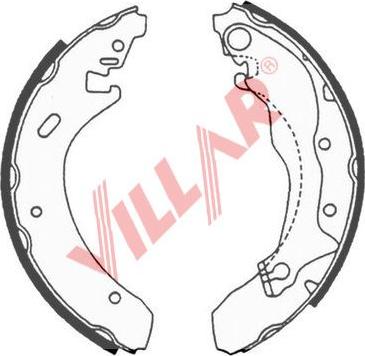 Villar 629.0631 - Bremžu loku komplekts autodraugiem.lv