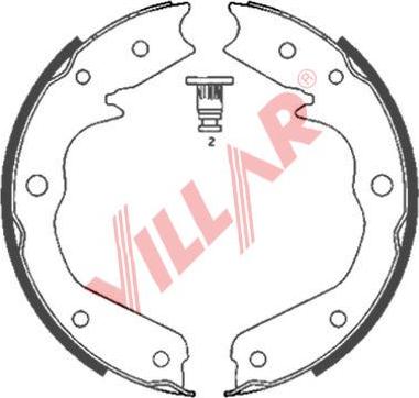 Villar 629.0850 - Bremžu loku kompl., Stāvbremze autodraugiem.lv