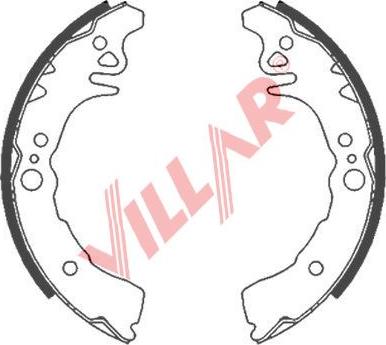 Villar 629.0852 - Bremžu loku komplekts autodraugiem.lv