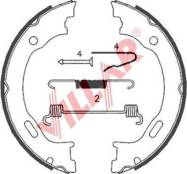 Villar 629.0835 - Bremžu loku kompl., Stāvbremze autodraugiem.lv