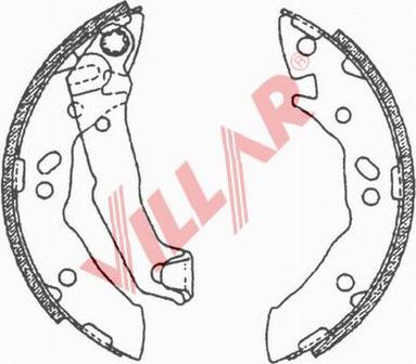 Villar 629.0711 - Bremžu loku komplekts autodraugiem.lv