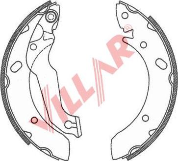Villar 629.0733 - Bremžu loku komplekts autodraugiem.lv