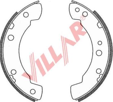 Villar 629.0725 - Bremžu loku komplekts autodraugiem.lv