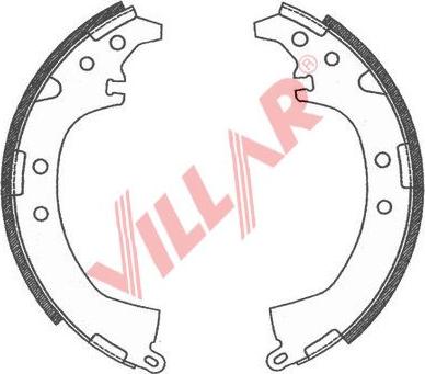 Villar 629.0776 - Bremžu loku komplekts autodraugiem.lv