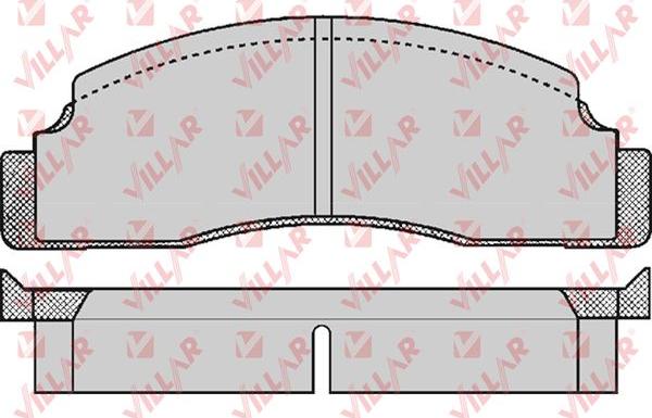Villar 626.0142 - Bremžu uzliku kompl., Disku bremzes autodraugiem.lv
