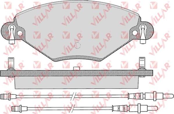 Villar 626.0793 - Bremžu uzliku kompl., Disku bremzes autodraugiem.lv