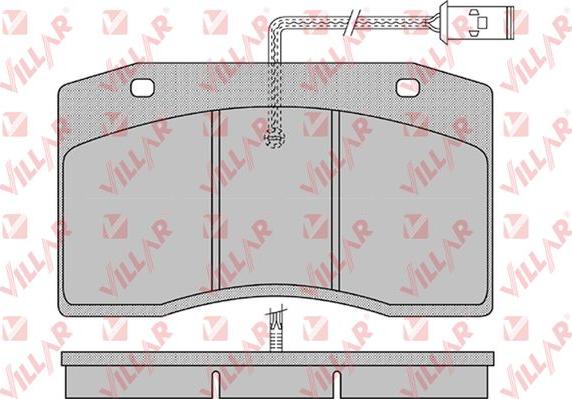 Villar 626.1154 - Bremžu uzliku kompl., Disku bremzes autodraugiem.lv