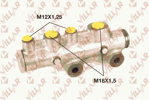 Villar 621.3062 - Galvenais bremžu cilindrs autodraugiem.lv