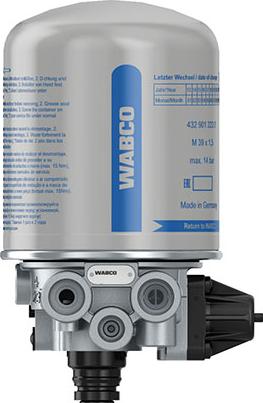Wabco 4324107200 - Gaisa sausinātājs, Gaisa kompresors autodraugiem.lv