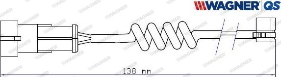 Wagner 587042W - Indikators, Bremžu uzliku nodilums autodraugiem.lv