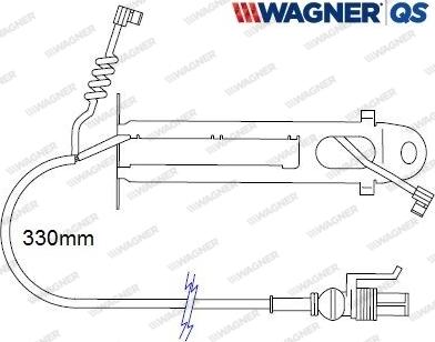Wagner 587056W - Indikators, Bremžu uzliku nodilums autodraugiem.lv