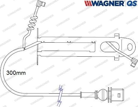 Wagner 587033W - Indikators, Bremžu uzliku nodilums autodraugiem.lv