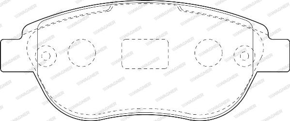 Wagner WBP23600A - Bremžu uzliku kompl., Disku bremzes autodraugiem.lv