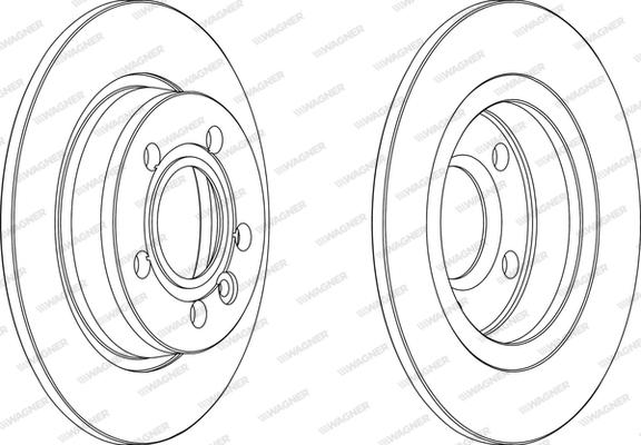 Wagner WGR0847-1 - Bremžu diski autodraugiem.lv
