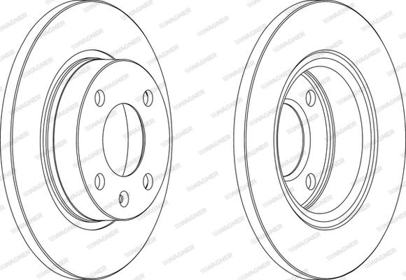 Wagner WGR0875-1 - Bremžu diski autodraugiem.lv