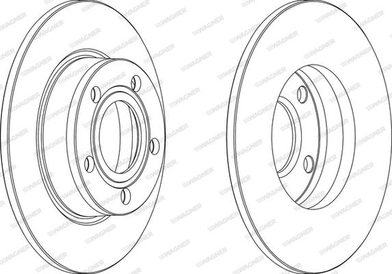 Wagner WGR1177-1 - Bremžu diski autodraugiem.lv