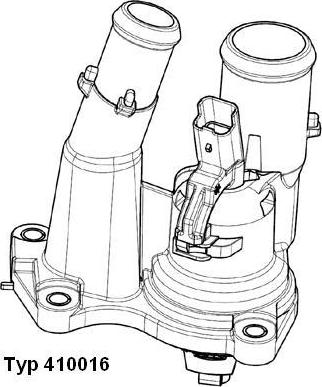 WAHLER 410016.98D - Termostats, Dzesēšanas šķidrums autodraugiem.lv