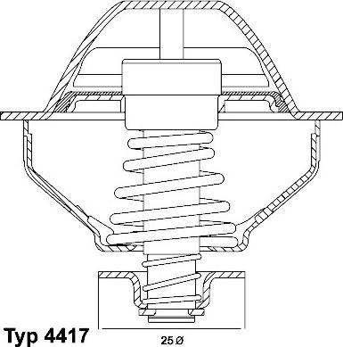 WAHLER 4417.81D - Termostats, Dzesēšanas šķidrums autodraugiem.lv