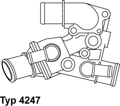 WAHLER 4247.80D - Termostats, Dzesēšanas šķidrums autodraugiem.lv