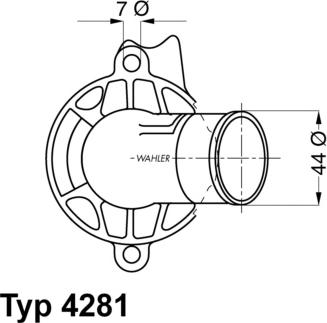 WAHLER 4281.87D - Termostats, Dzesēšanas šķidrums autodraugiem.lv