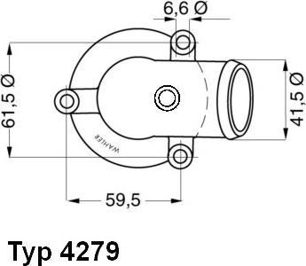 WAHLER 4279.87D - Termostats, Dzesēšanas šķidrums autodraugiem.lv