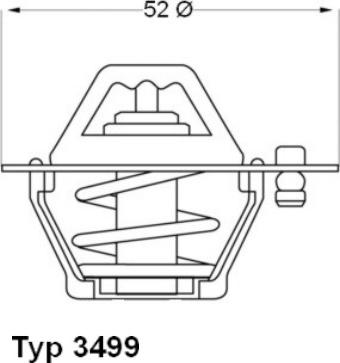 WAHLER 3499.88D - Termostats, Dzesēšanas šķidrums autodraugiem.lv