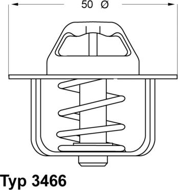 WAHLER 3466.89D - Termostats, Dzesēšanas šķidrums autodraugiem.lv