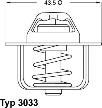 WAHLER 3033.84 - Termostats, Dzesēšanas šķidrums autodraugiem.lv