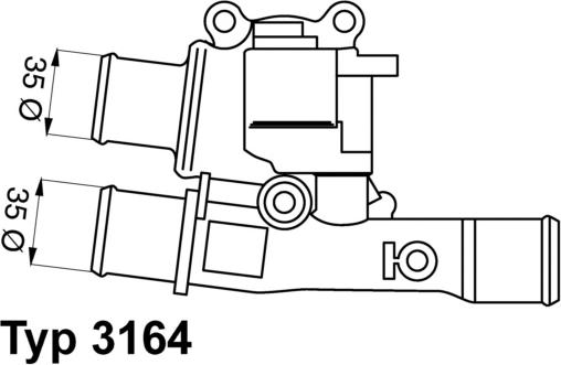 WAHLER 3164.88 - Termostats, Dzesēšanas šķidrums autodraugiem.lv