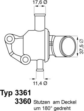 WAHLER 3360.87D - Termostats, Dzesēšanas šķidrums autodraugiem.lv